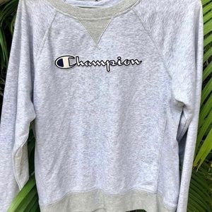 grey champion sweater.